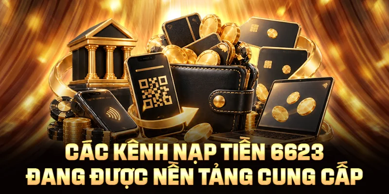 Các kênh nạp tiền 6623 đang được nền tảng cung cấp