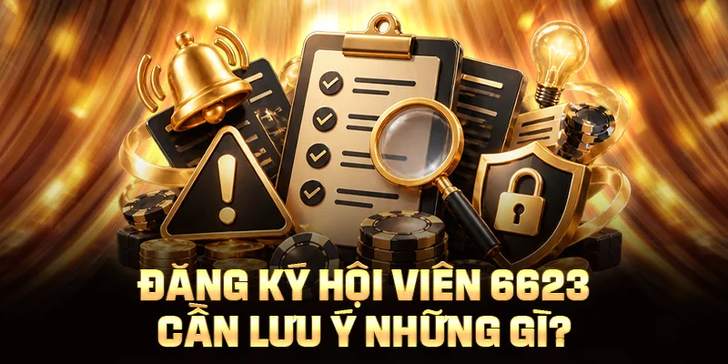 Đăng ký hội viên 6623 cần lưu ý những gì?