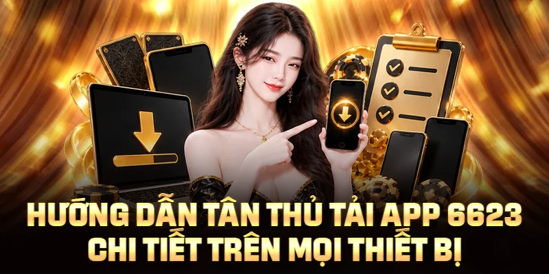 Hướng dẫn tân thủ tải app 6623 chi tiết trên mọi thiết bị