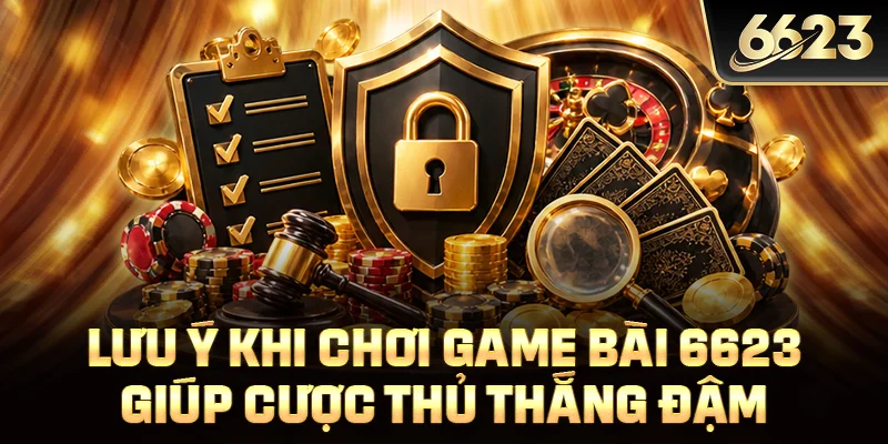 Lưu ý khi chơi game bài 6623 giúp cược thủ thắng đậm