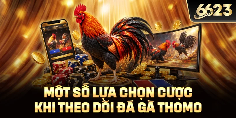 Một số lựa chọn cược khi theo dõi đá gà Thomo