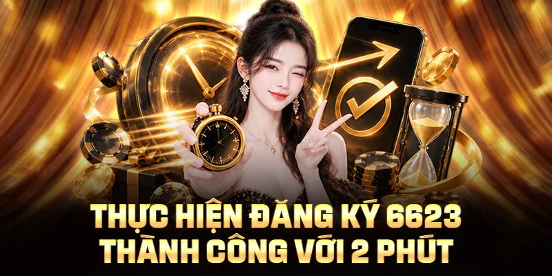 Thực hiện đăng ký 6623 thành công với 2 phút